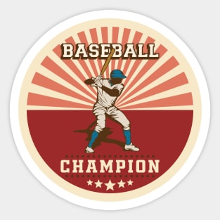 Baseball Champion Sticker